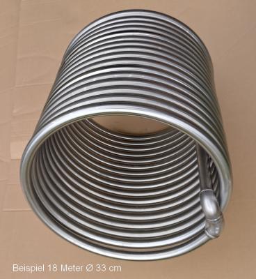 Edelstahlspirale Kühlspirale - Ø 33 cm - 24 Meter